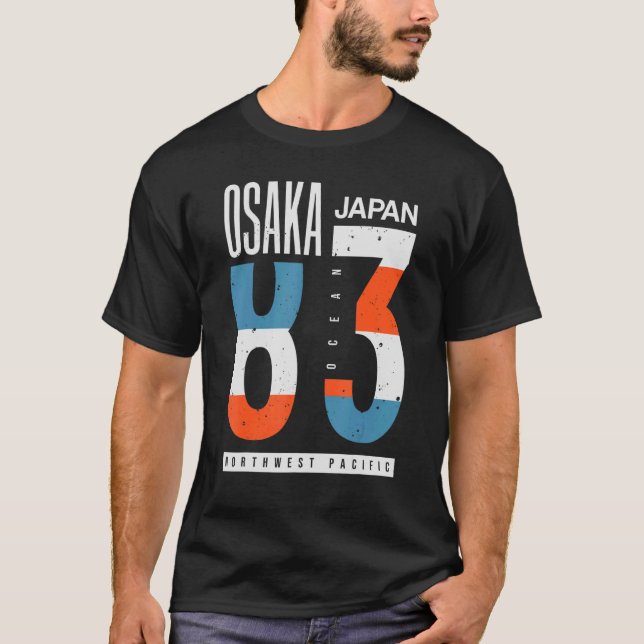 Camiseta Osaka Japón 83 Océano Pacífico noroeste (Anverso)