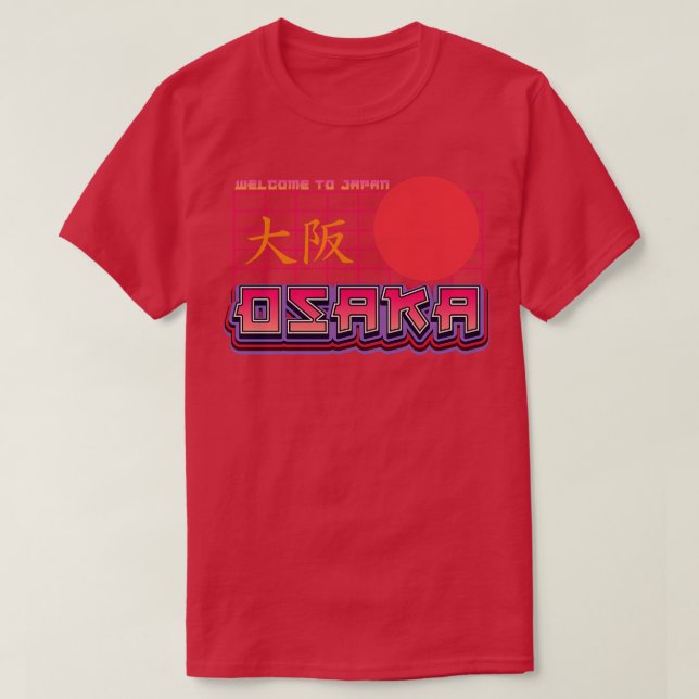 Camiseta Osaka Japón City Travel (Diseño del anverso)