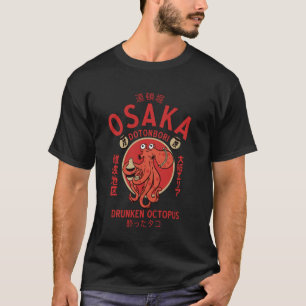 Camiseta Osaka Japón Dotonbori Pulpo Borracho