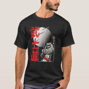 Camiseta Osaka Kanji japonés Samurai arte Espada Katana
