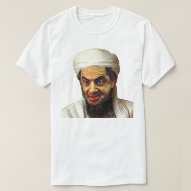 Camiseta Osama bin Laden o Osama cargado de frijol (Diseño del anverso)