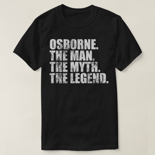 Camiseta Osborne Nombre de la familia Osborne Osborne apell (Diseño del anverso)