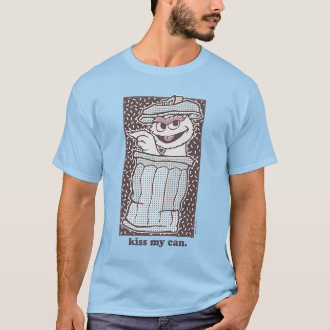 Camiseta Oscar el Grouch | Kiss My Can (Anverso)