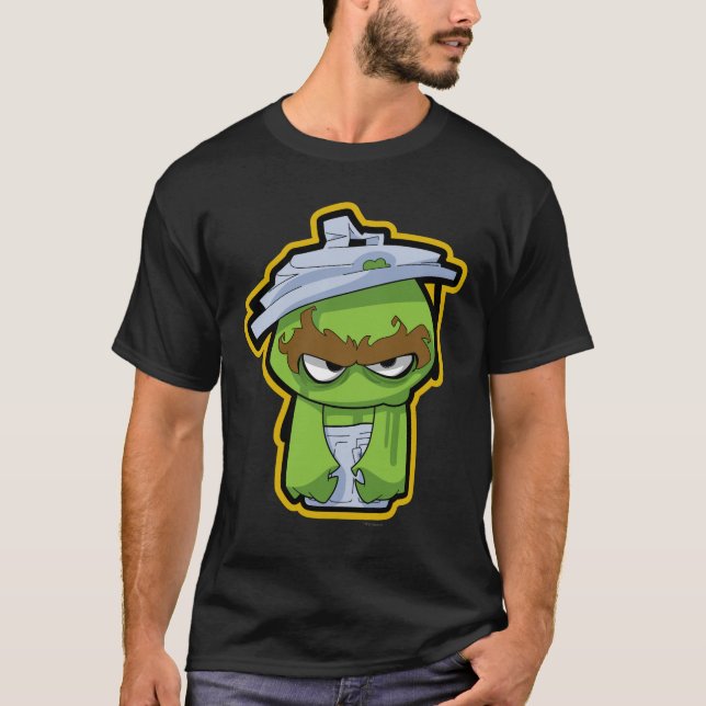 Camiseta Oscar el Grouch Zombie (Anverso)