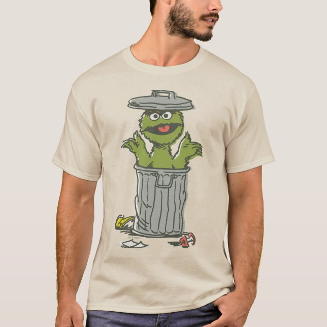 Camiseta Oscar el Gruñón Vintage (Anverso)