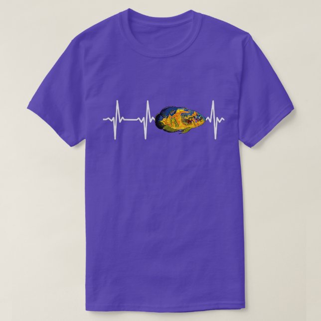 Camiseta Oscar Fish Hearbeat Por El Amor Del Acuario Pescad (Diseño del anverso)