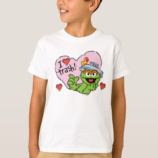 Camiseta Oscar "I love Trash" Valentine (Anverso)