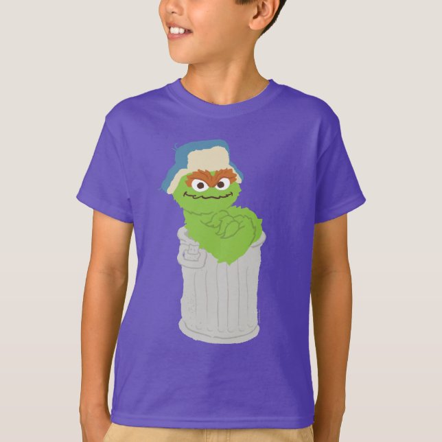 Camiseta Oscar la basura de Grouch puede salirse (Anverso)