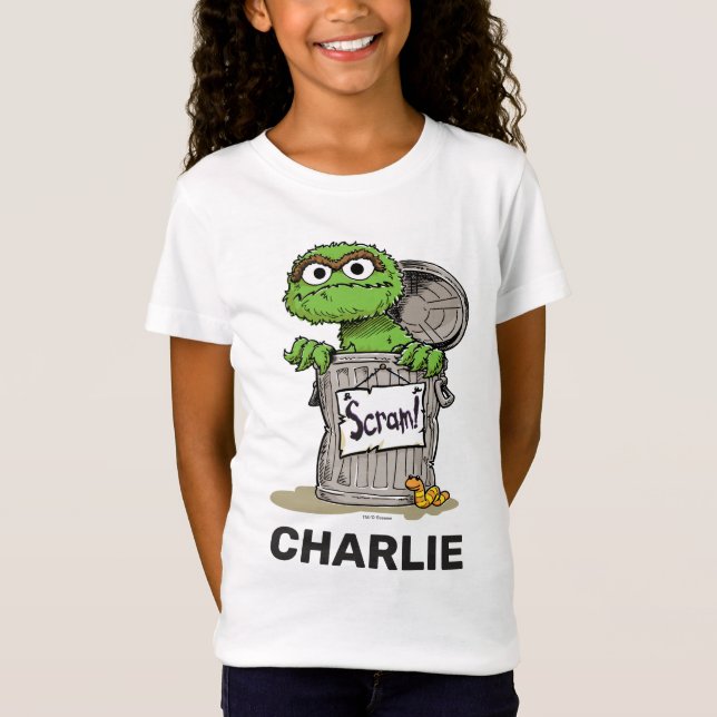 Camiseta Oscar vintage personalizado al grito de Grouch (Anverso)