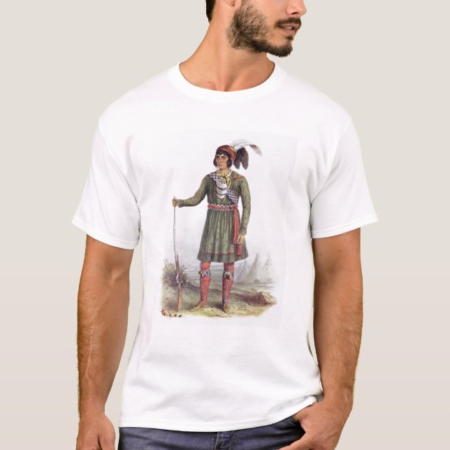 Camiseta Osceola o "sol naciente", un líder del Seminole (Anverso)