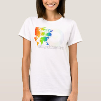 Camiseta oscilación por todo el mundo de señoras