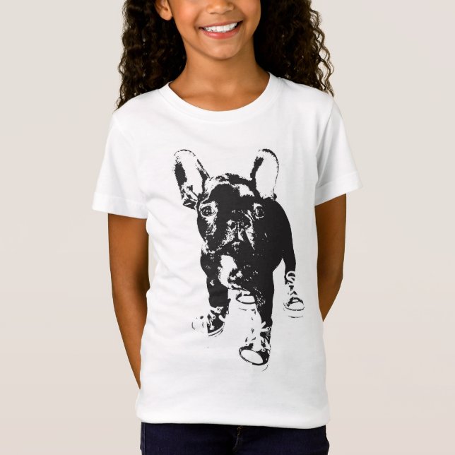 Camiseta Oscilándolo bulldog francés (Anverso)
