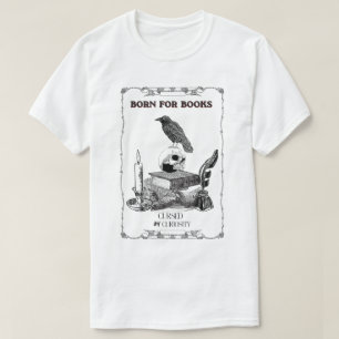 Camiseta Oscura Academia Cuervo Cráneo Vintage Estética Nac