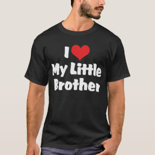 Camiseta oscura "Amo a mi hermanito"