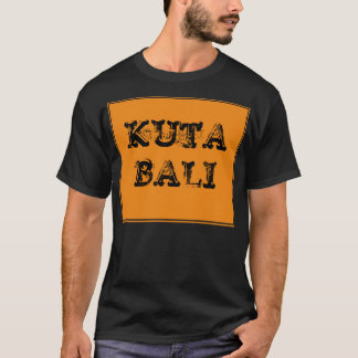 Camiseta oscura anaranjada de Kuta Bali