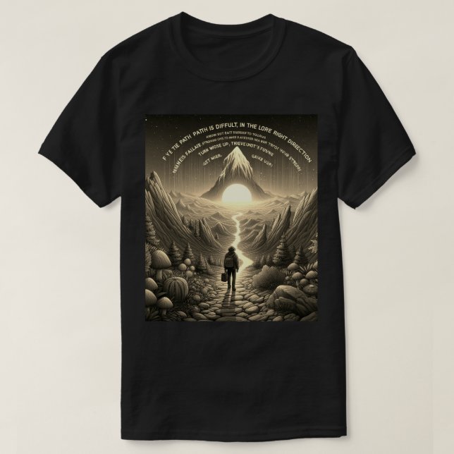 Camiseta oscura básica (Diseño del anverso)