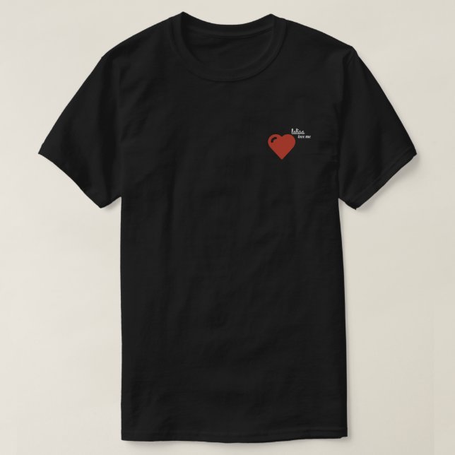 Camiseta oscura básica (Diseño del anverso)