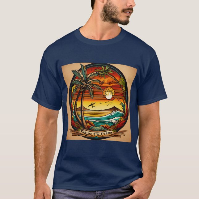 Camiseta oscura básica (Anverso)