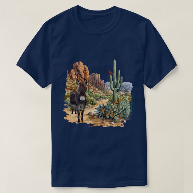 Camiseta oscura básica (Diseño del anverso)