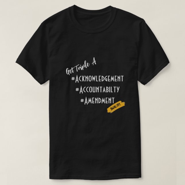 Camiseta oscura básica (Diseño del anverso)