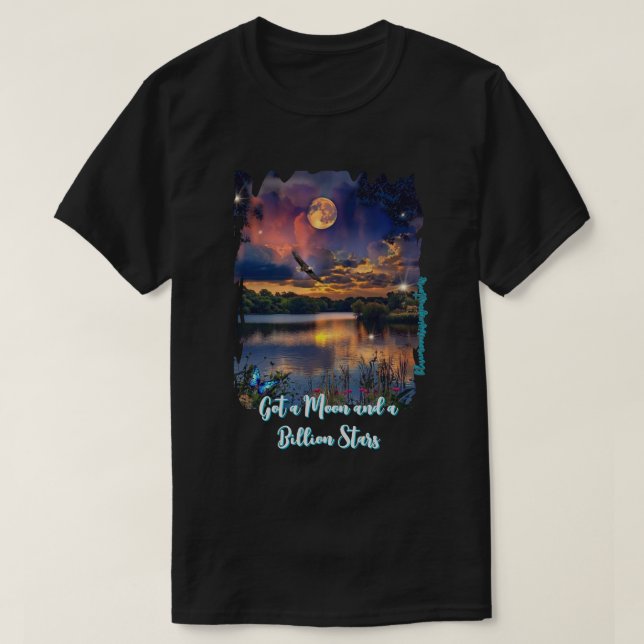 Camiseta oscura básica (Diseño del anverso)