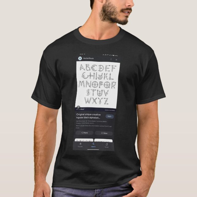 Camiseta oscura básica (Anverso)