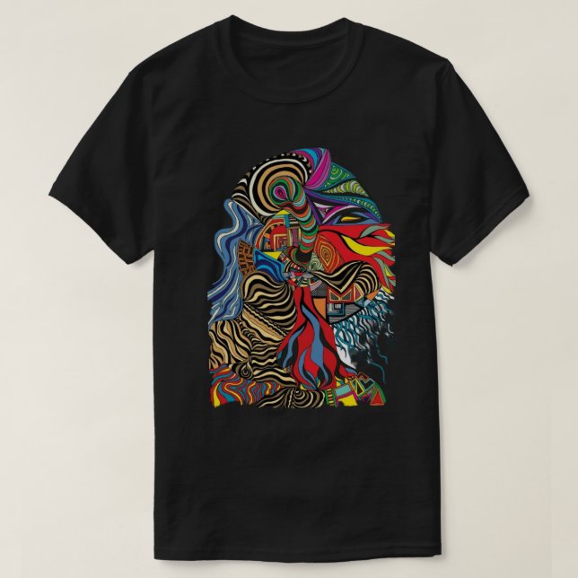 Camiseta oscura básica (Diseño del anverso)