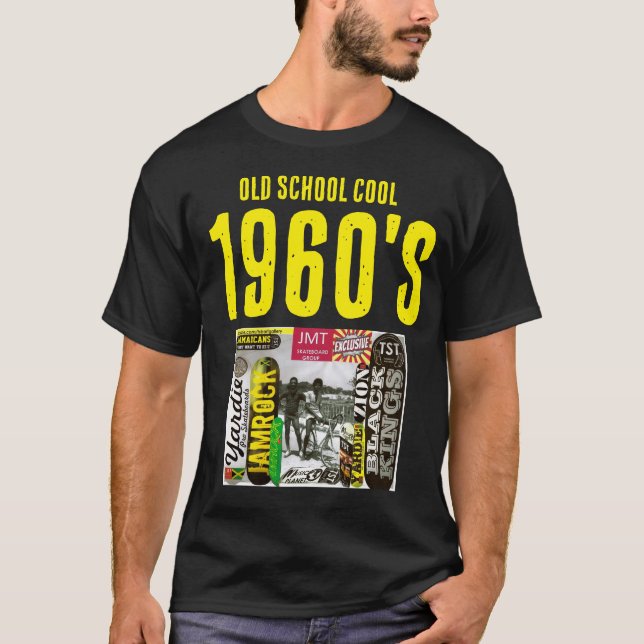 CAMISETA OSCURA BÁSICA 1960 OLD SCHOOL COOL (Anverso)