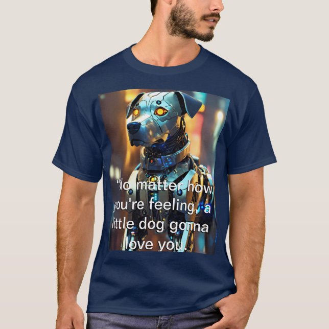 Camiseta oscura básica cómoda y duradera: (Anverso)