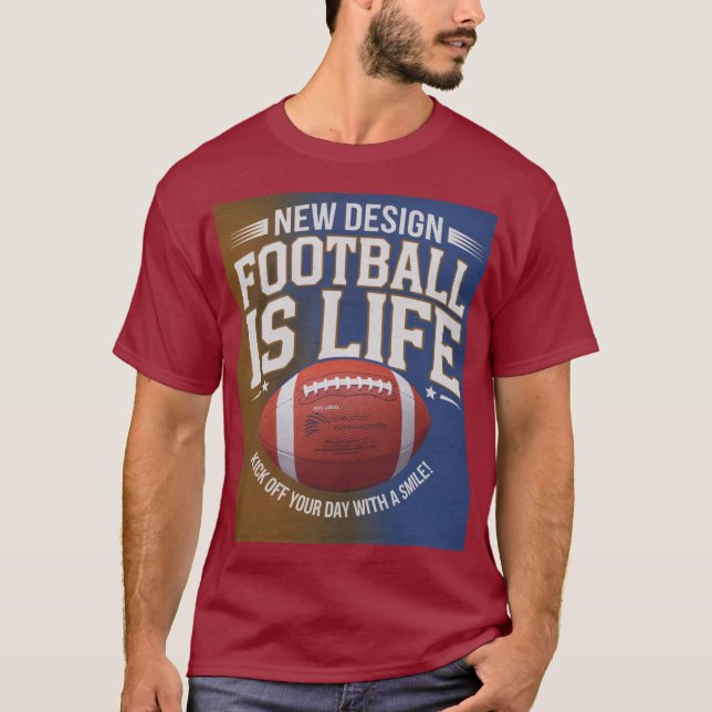 Camiseta oscura básica con diseño digital vibrante (Anverso)