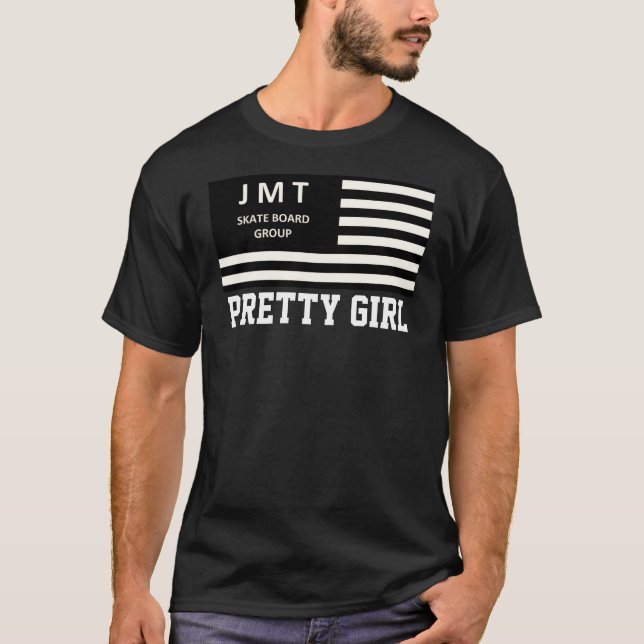 Camiseta oscura básica de bonito (Anverso)