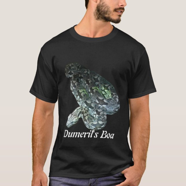 Camiseta oscura básica de la boa de Dumeril (Anverso)