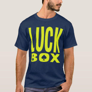 Camiseta oscura básica de la caja de la suerte