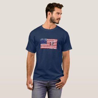 Camiseta oscura básica de lanzamiento de herradura