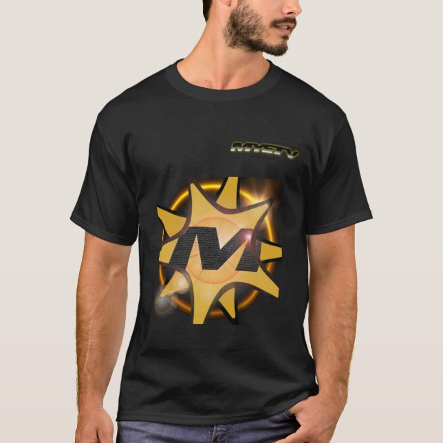 Camiseta oscura básica de MYETV (Anverso)