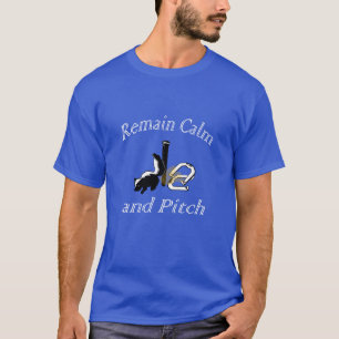 Camiseta oscura básica del cabeceo de herradura