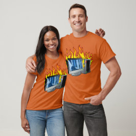 Camiseta Oscura básica del hombre del fuego de la