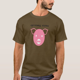 Camiseta oscura básica del jamón que va V2