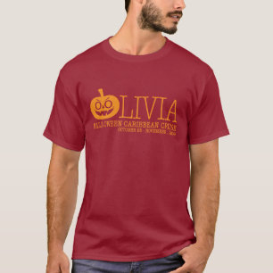 Camiseta oscura básica del "truco o de la