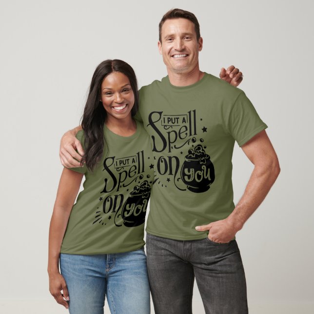 Camiseta oscura básica Holloween (Unisexo)