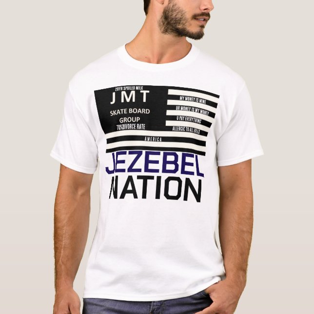 Camiseta oscura básica JEZEBEL NATION (Anverso)