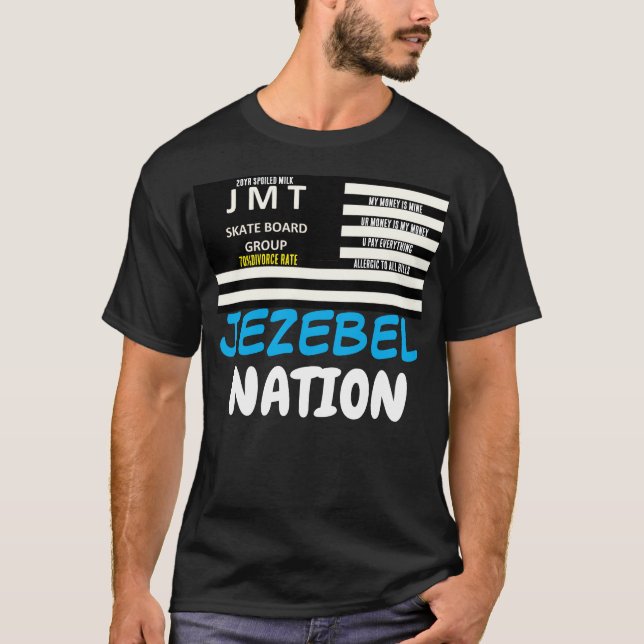 Camiseta oscura básica JEZEBEL NATION (Anverso)