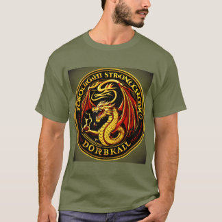 Camiseta oscura básica para los hombres del Dragón