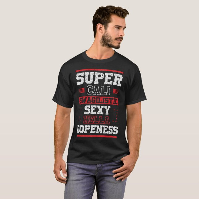 Camiseta oscura - Cali estupendo Swagistic Hella (Anverso completo)