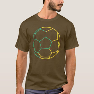 Camiseta oscura de arte moderno de fútbol