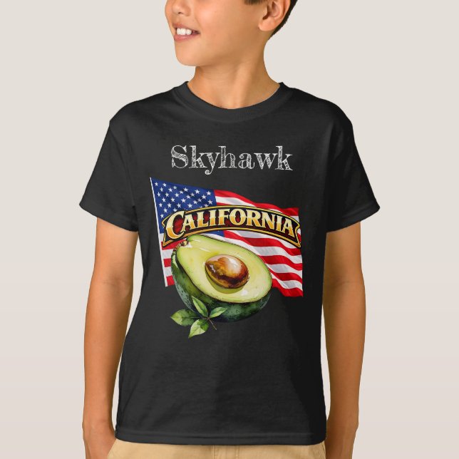 Camiseta oscura de California Boy (Anverso)