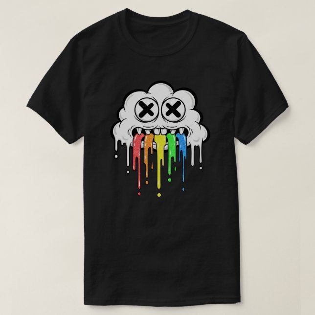 Camiseta oscura de Cloud (Diseño del anverso)