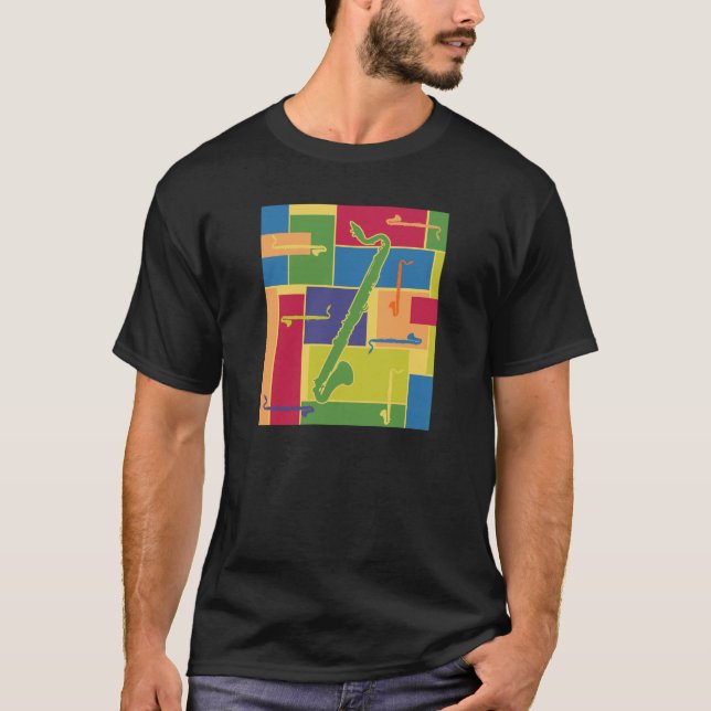 Camiseta oscura de Colorblocks (Anverso)
