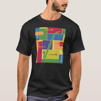 Camiseta oscura de Colorblocks