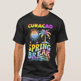 camiseta oscura de curazao spring break